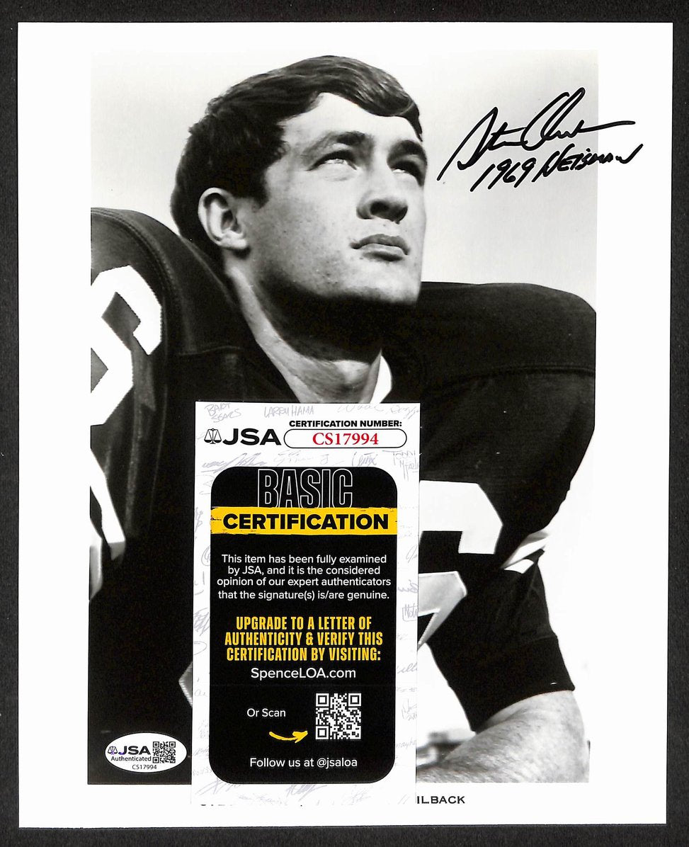 Steve Owens Signed/Autographed 8x10 Photo Oklahoma Sooners Heisman JSA 212247