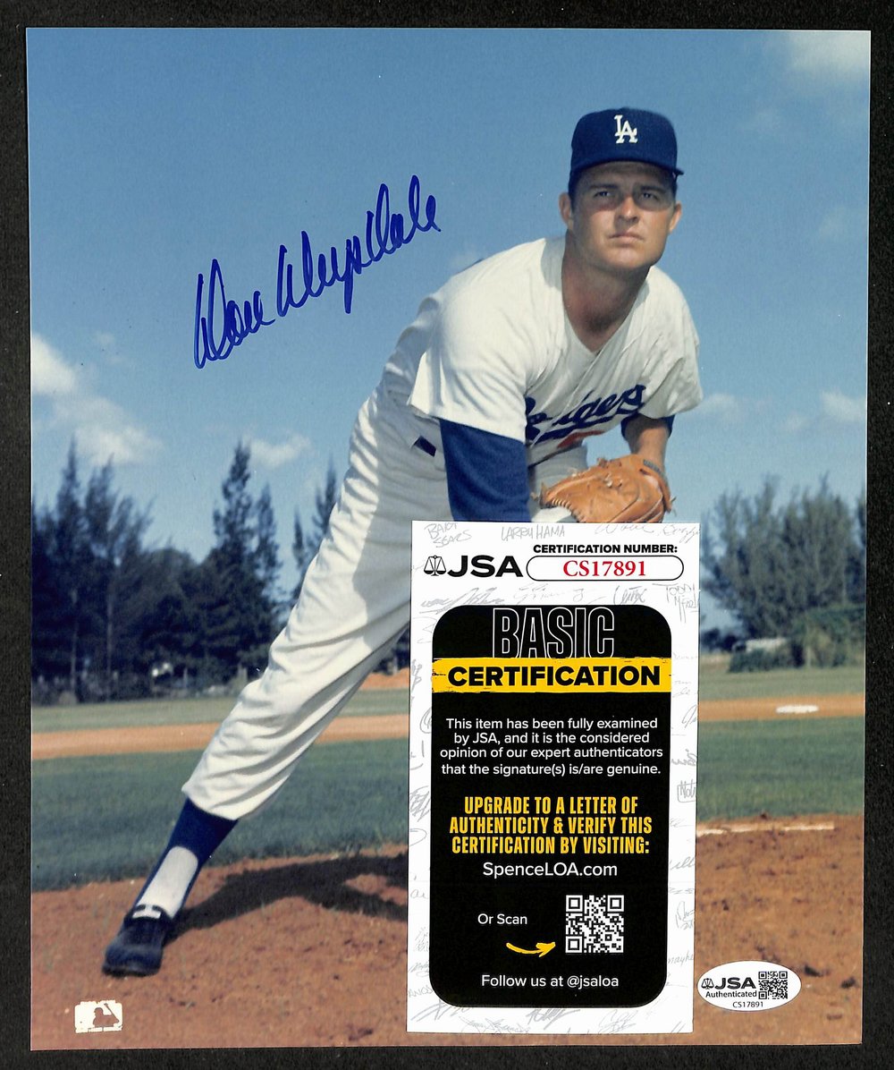 Don Drysdale HOF Signed/Autographed 8x10 Photo Dodgers JSA 212803