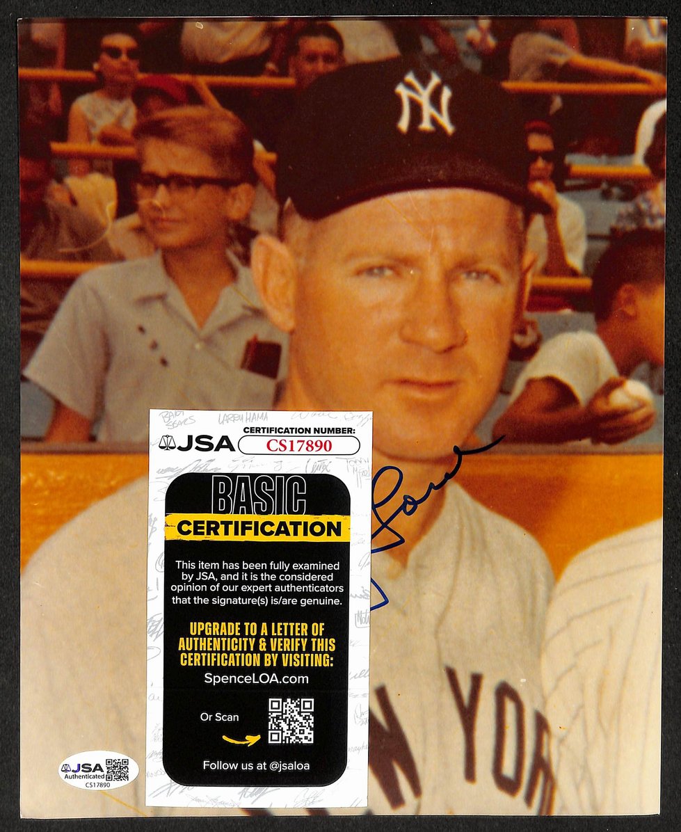 Whitey Ford HOF Signed/Autographed 8x10 Photo Yankees JSA 212804