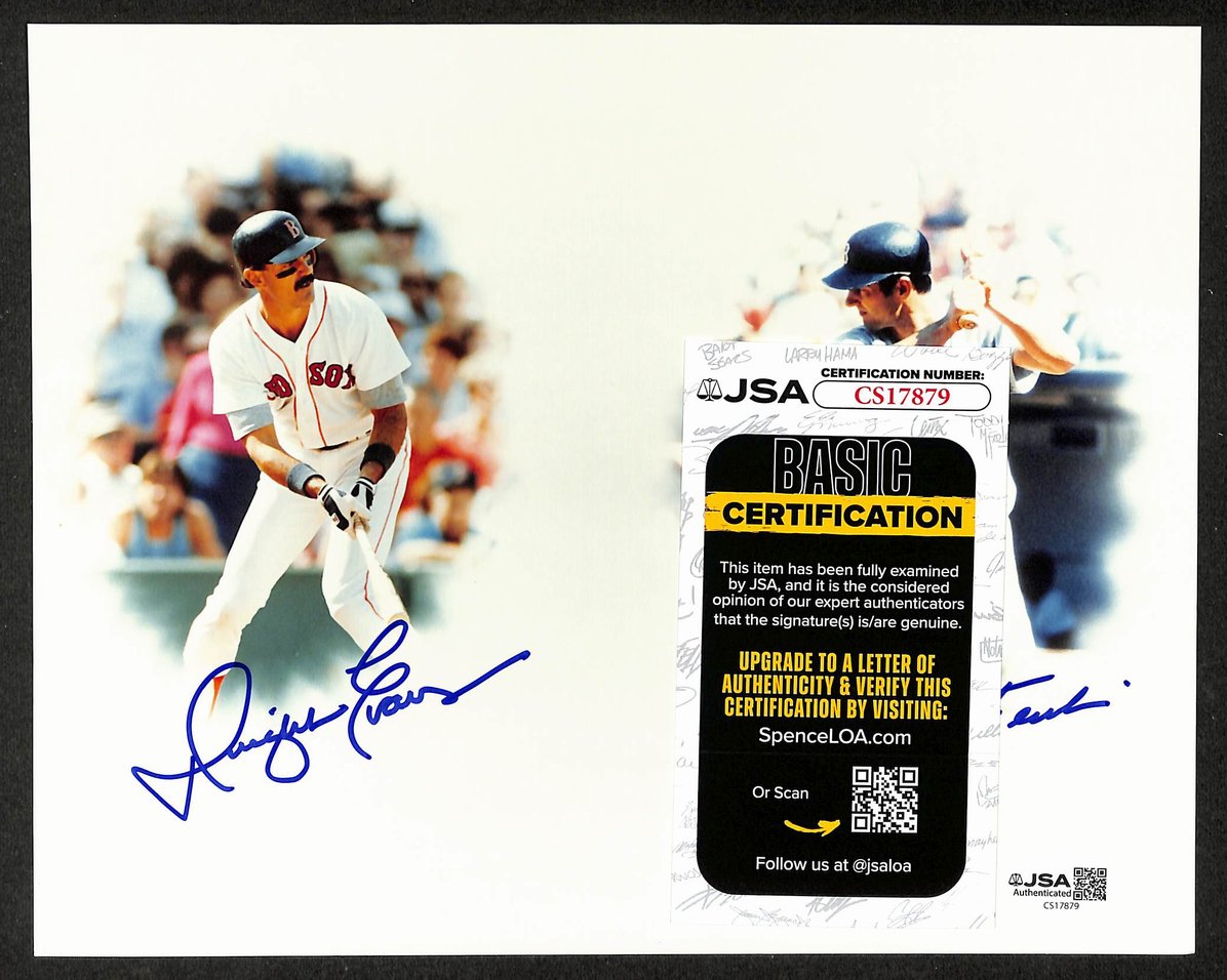 Carl Yastrzemski & Evans HOF Signed/Autographed 8x10 Photo Red Sox JSA 212815