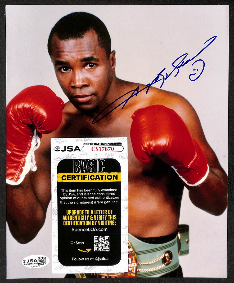 Sugar Ray Leonard Signed/Autographed 8x10 Photo Boxing JSA 212824