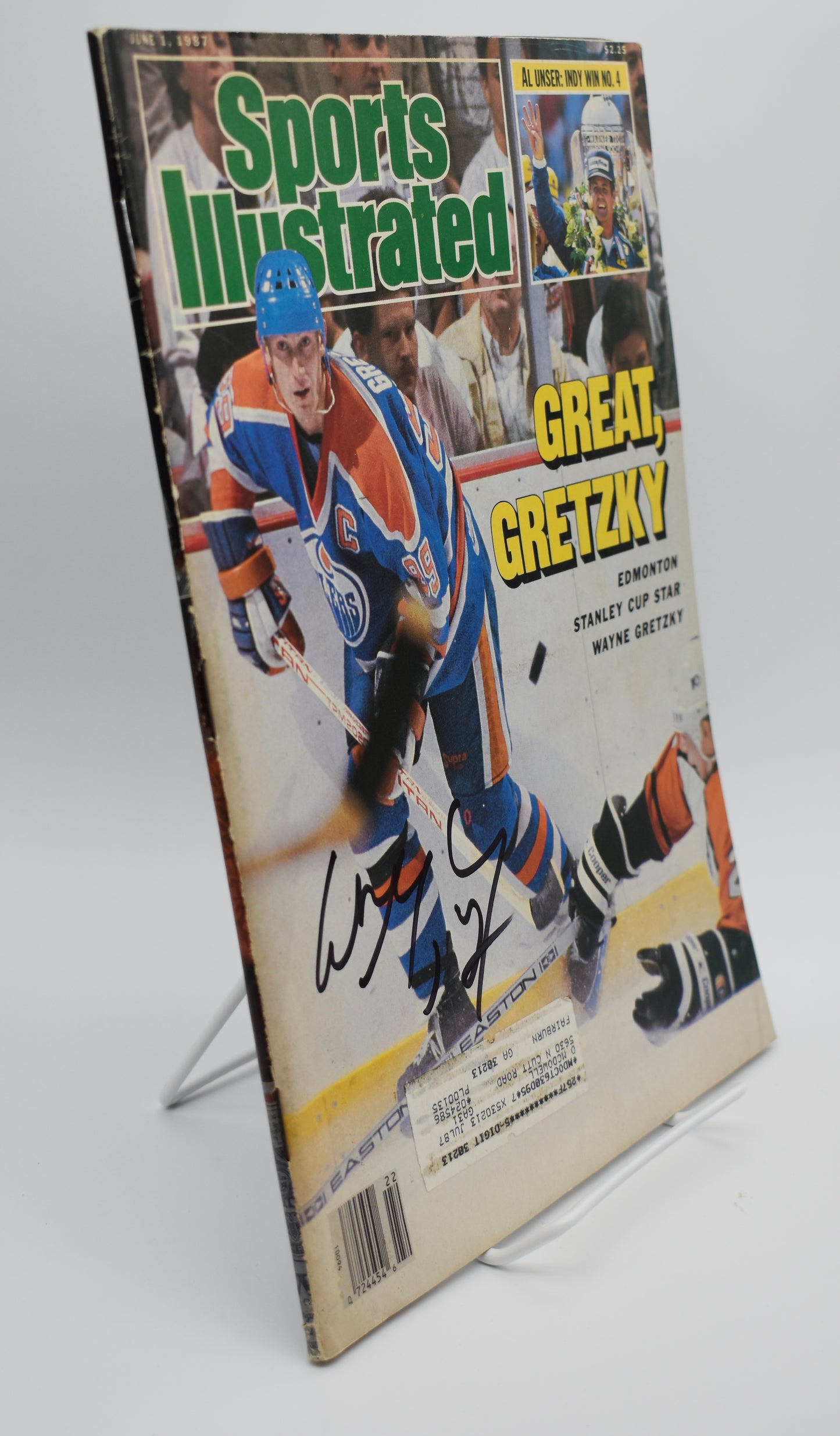 Wayne Gretzky HOF Signed/Autographed 1987 Sports Illustrated Oilers JSA 212926