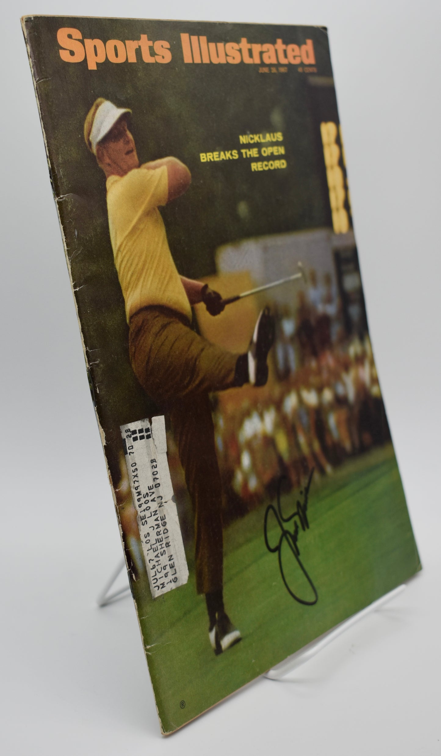 Jack Nicklaus Signed/Autographed 1967 Sports Illustrated Golf JSA 212938