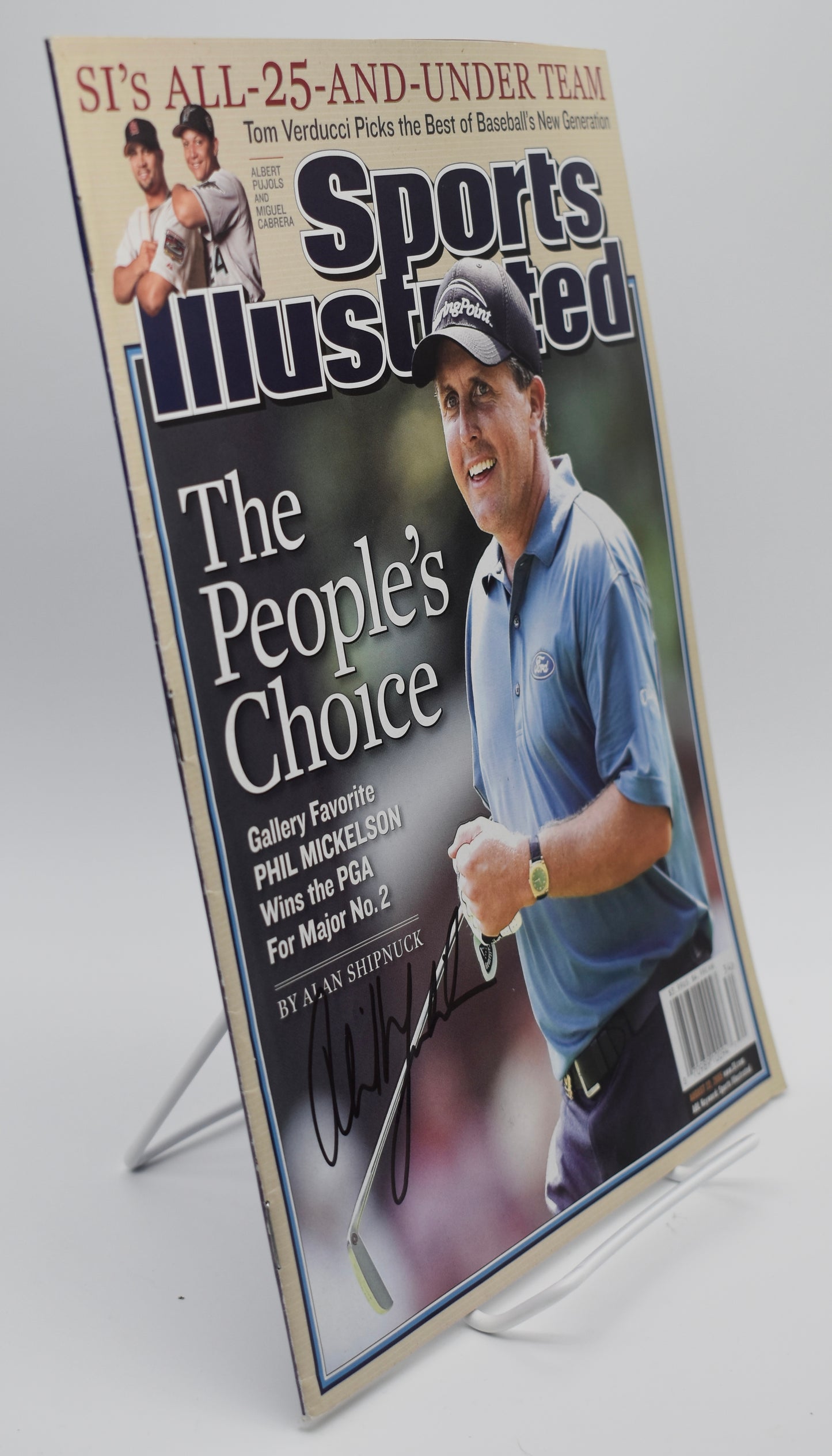 Phil Mickelson Signed 2005 Sports Illustrated Newsstand No Label Golf JSA 212956