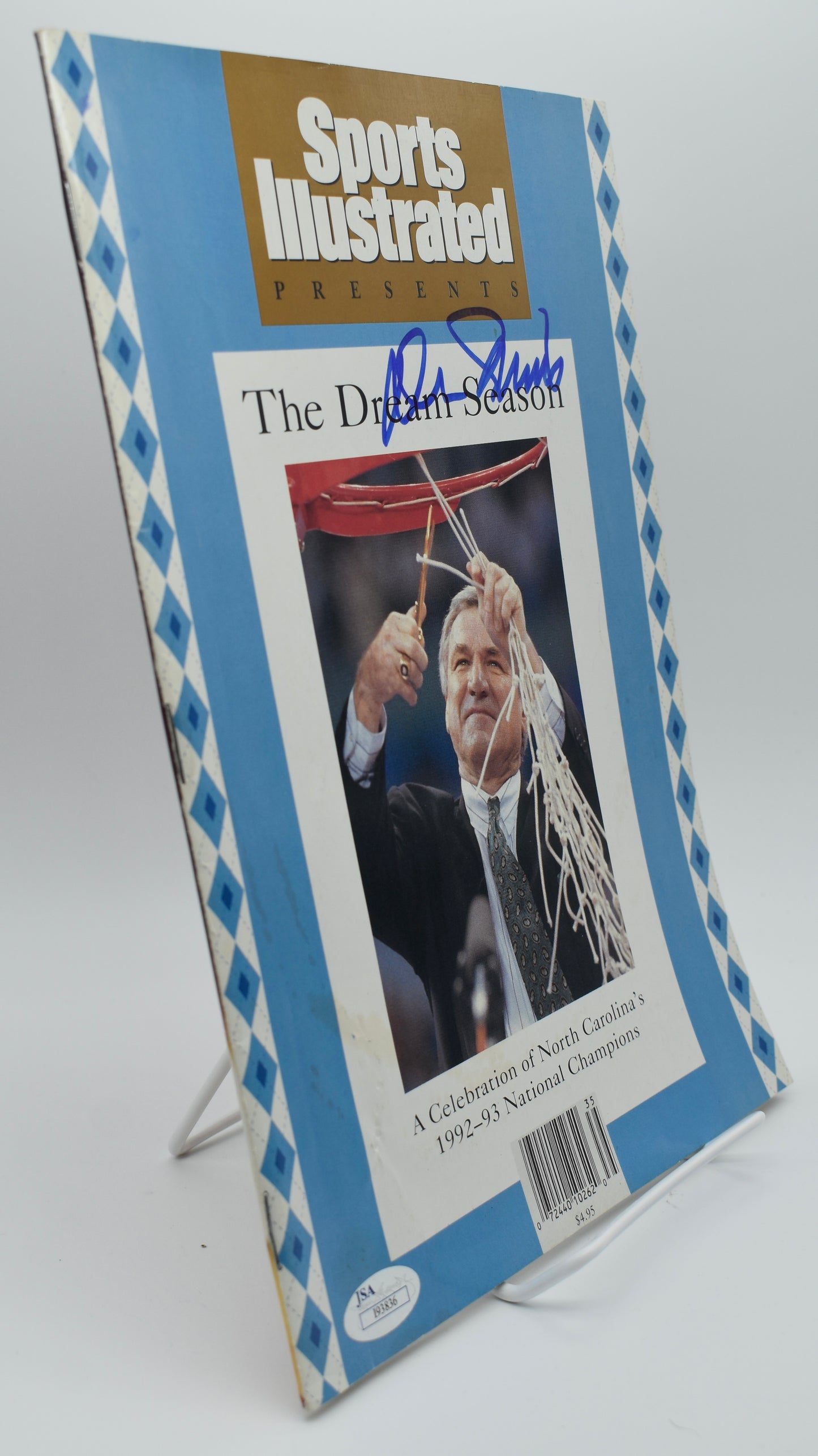 Dean Smith Signed 1993 Sports Illustrated Presents Dream Season UNC JSA 212989