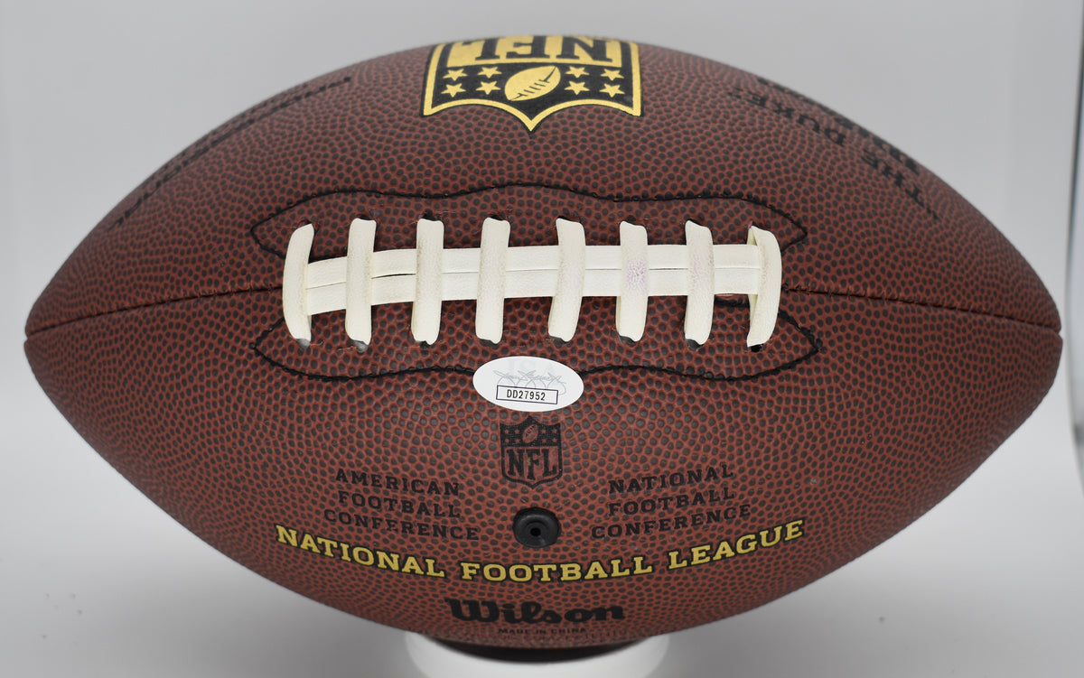 Calvin Johnson HOF Signed/Autographed Wilson DUKE NFL Football Lions JSA 212312