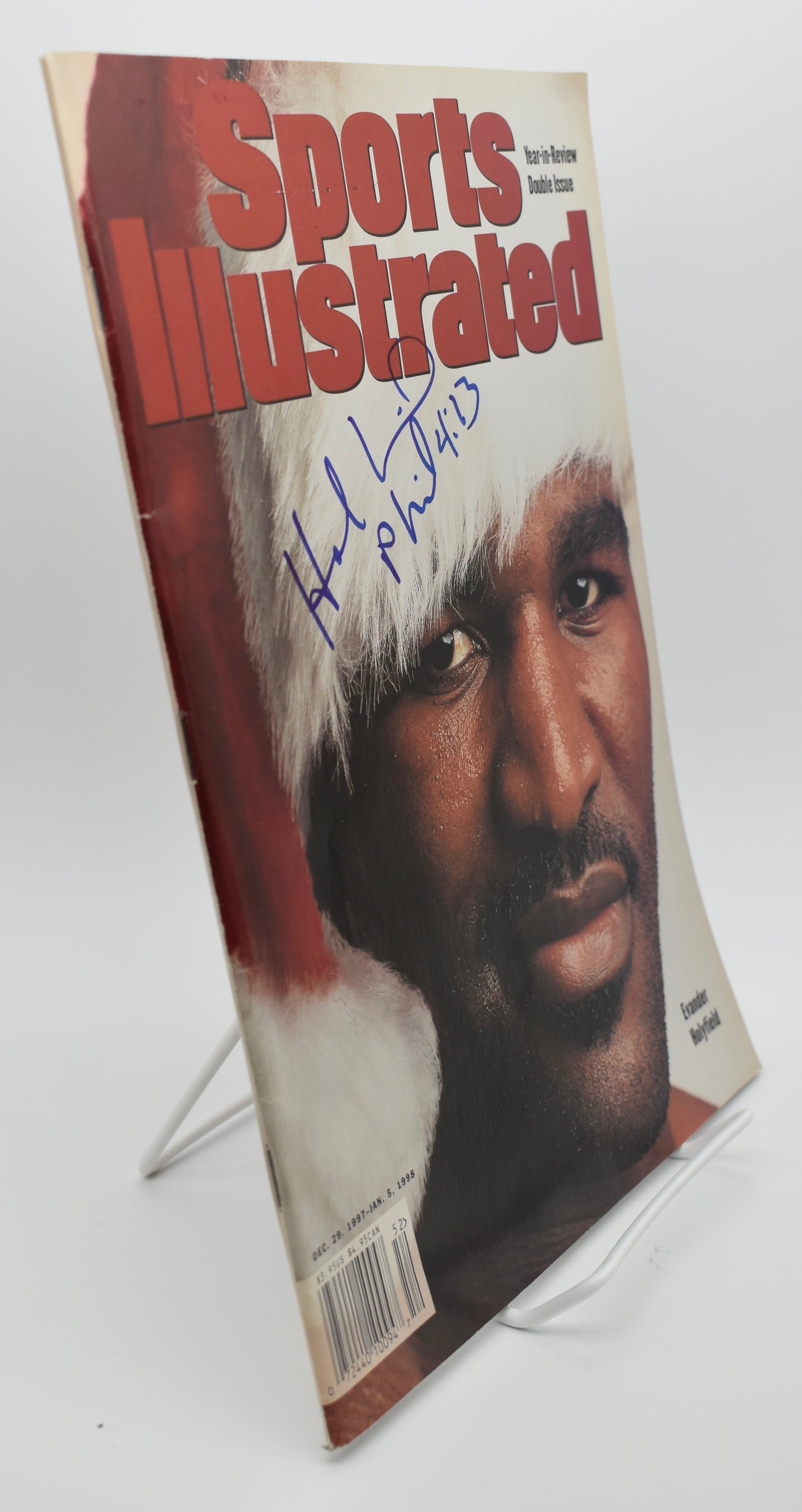 Evander Holyfield Signed 1998 Sports Illustrated Newsstand No Label JSA 213024