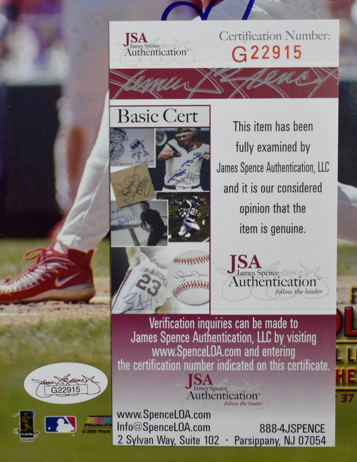 Albert Pujols HOF Signed/Autographed 8x10 Photo Cardinals JSA 213640
