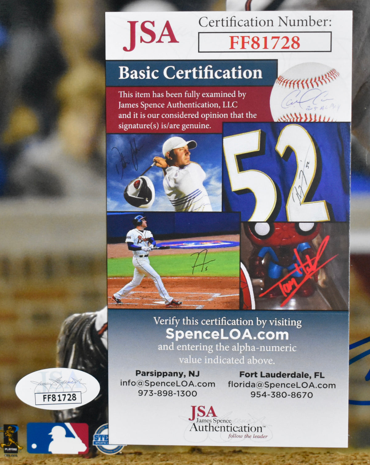 Chipper Jones HOF Signed/Autographed 8x10 Photo Braves JSA 213651