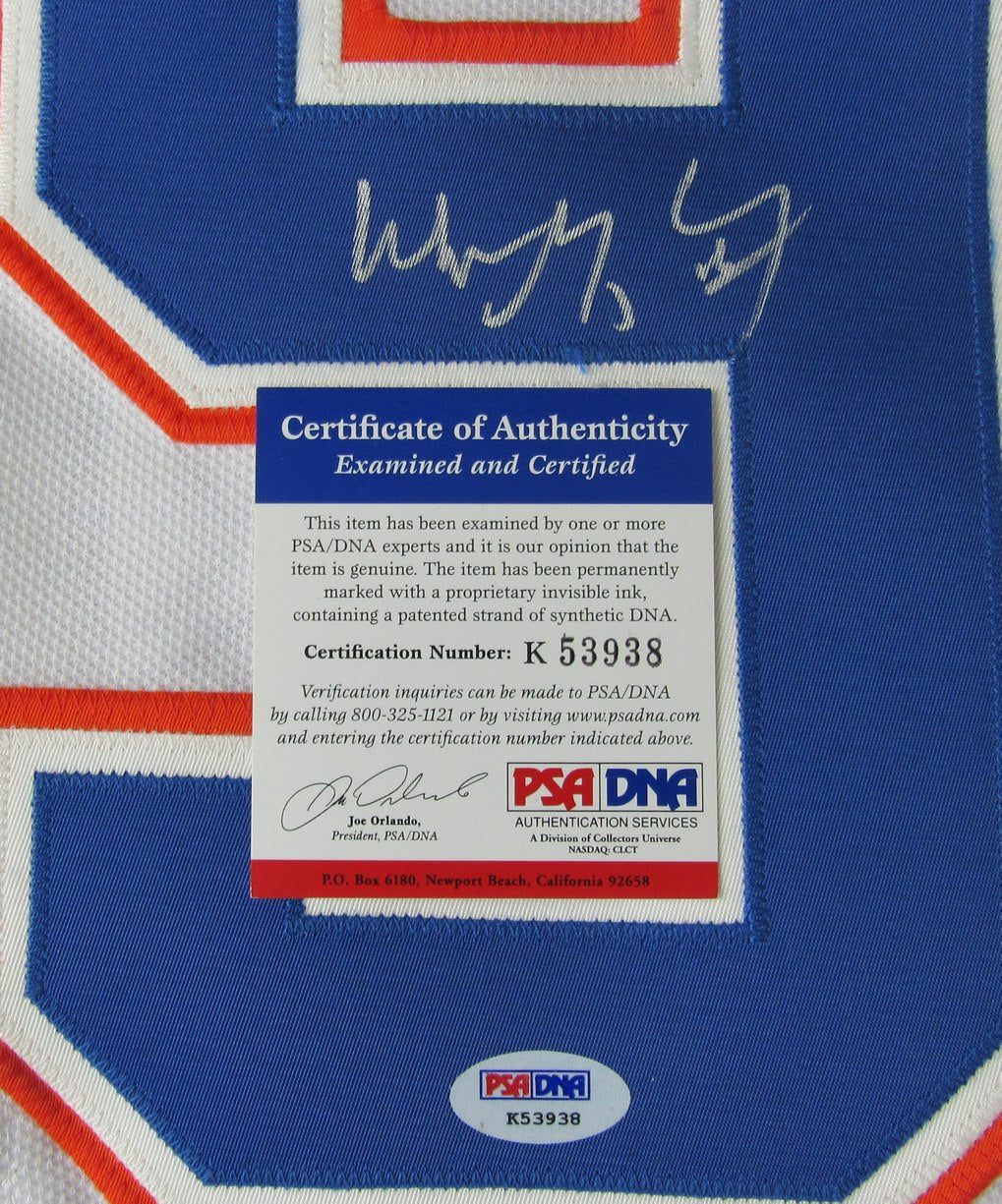 Wayne Gretzky HOF Signed Oilers Official CCM Vintage Hockey Jersey Sz 52 PSA 699