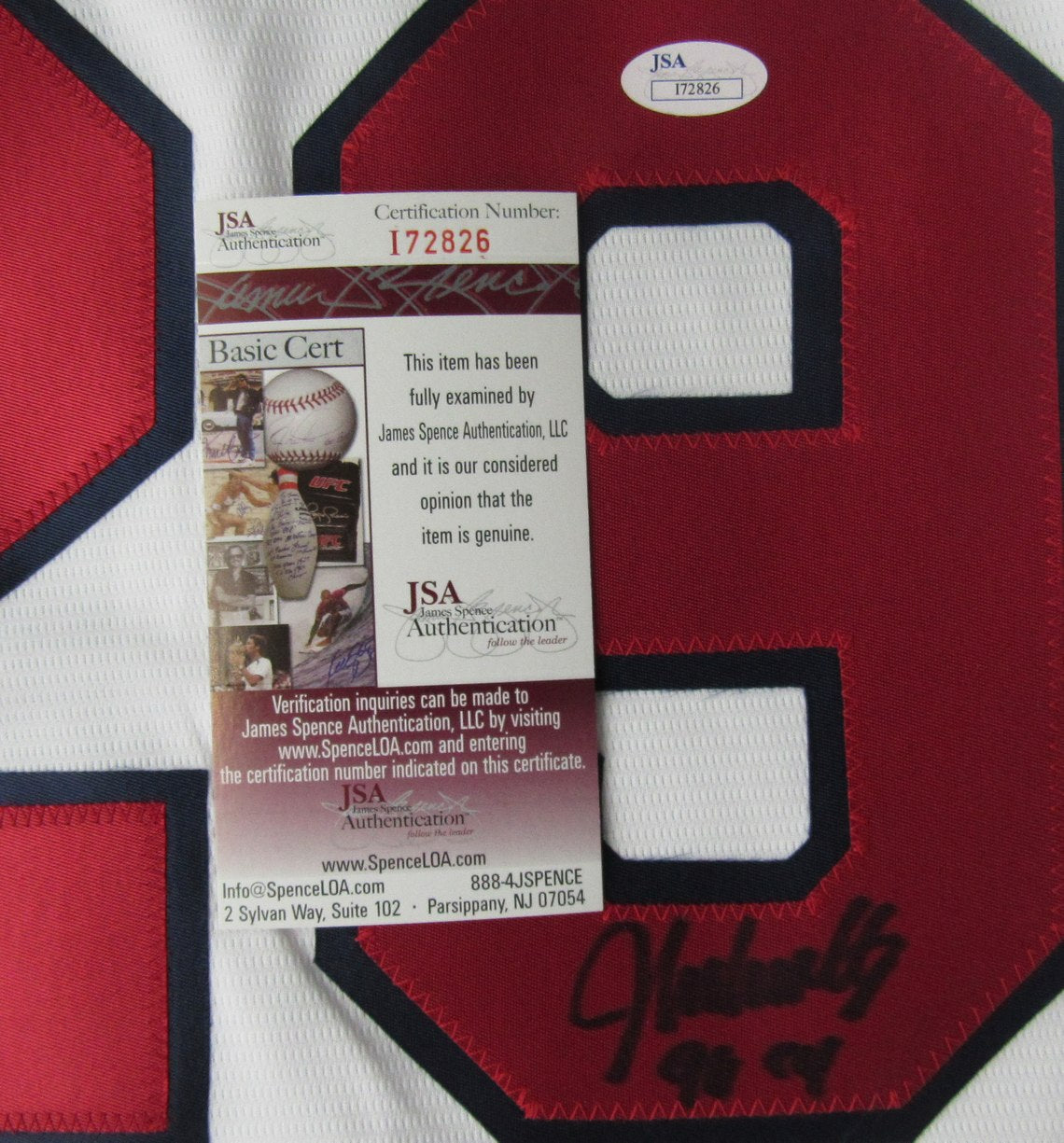 John Smoltz HOF Signed/Autographed Braves Nike Jersey Sz XL JSA 212708