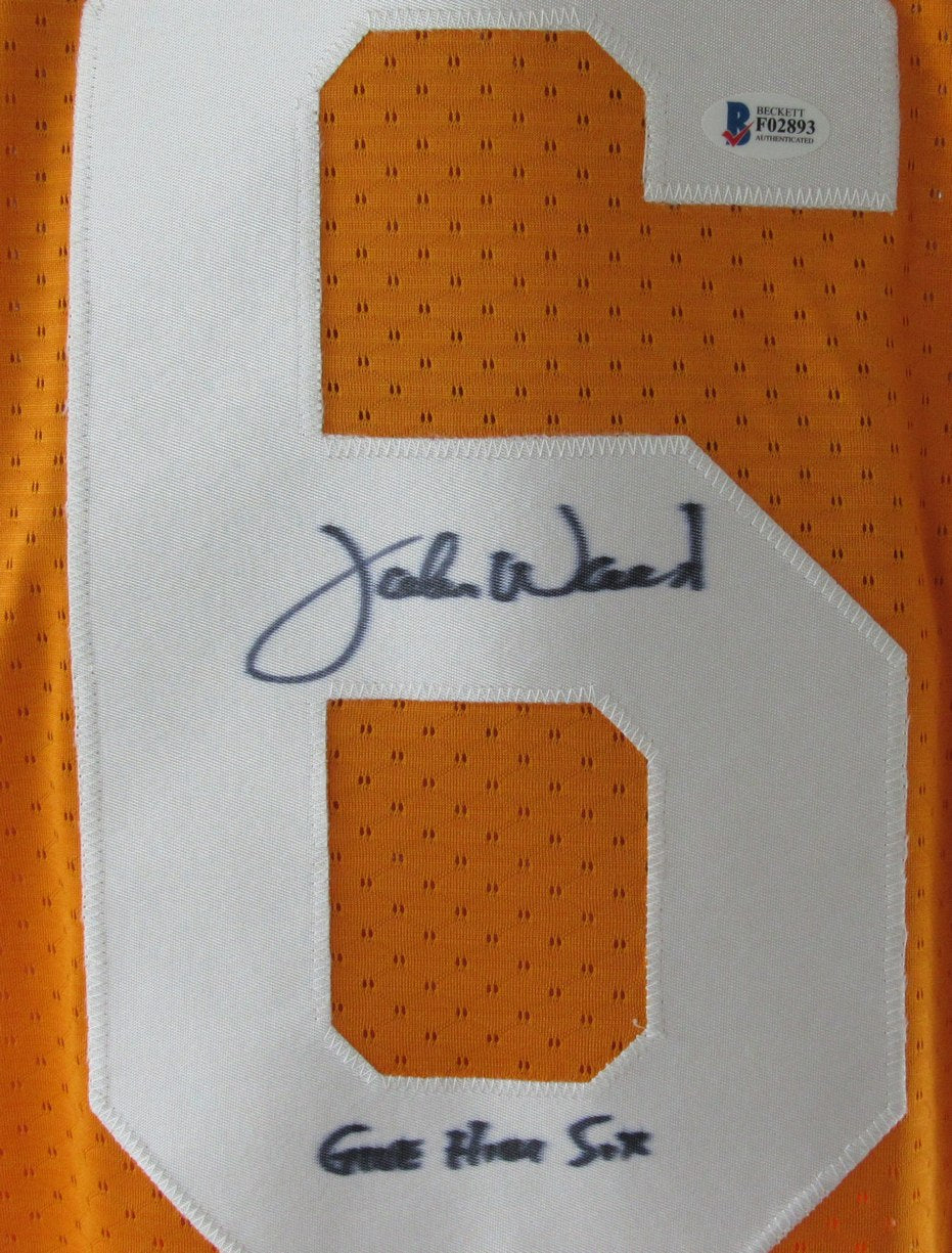 John Ward Signed "Give Him Six" Tennessee Vols Adidas Jersey Sz XL BAS 212748
