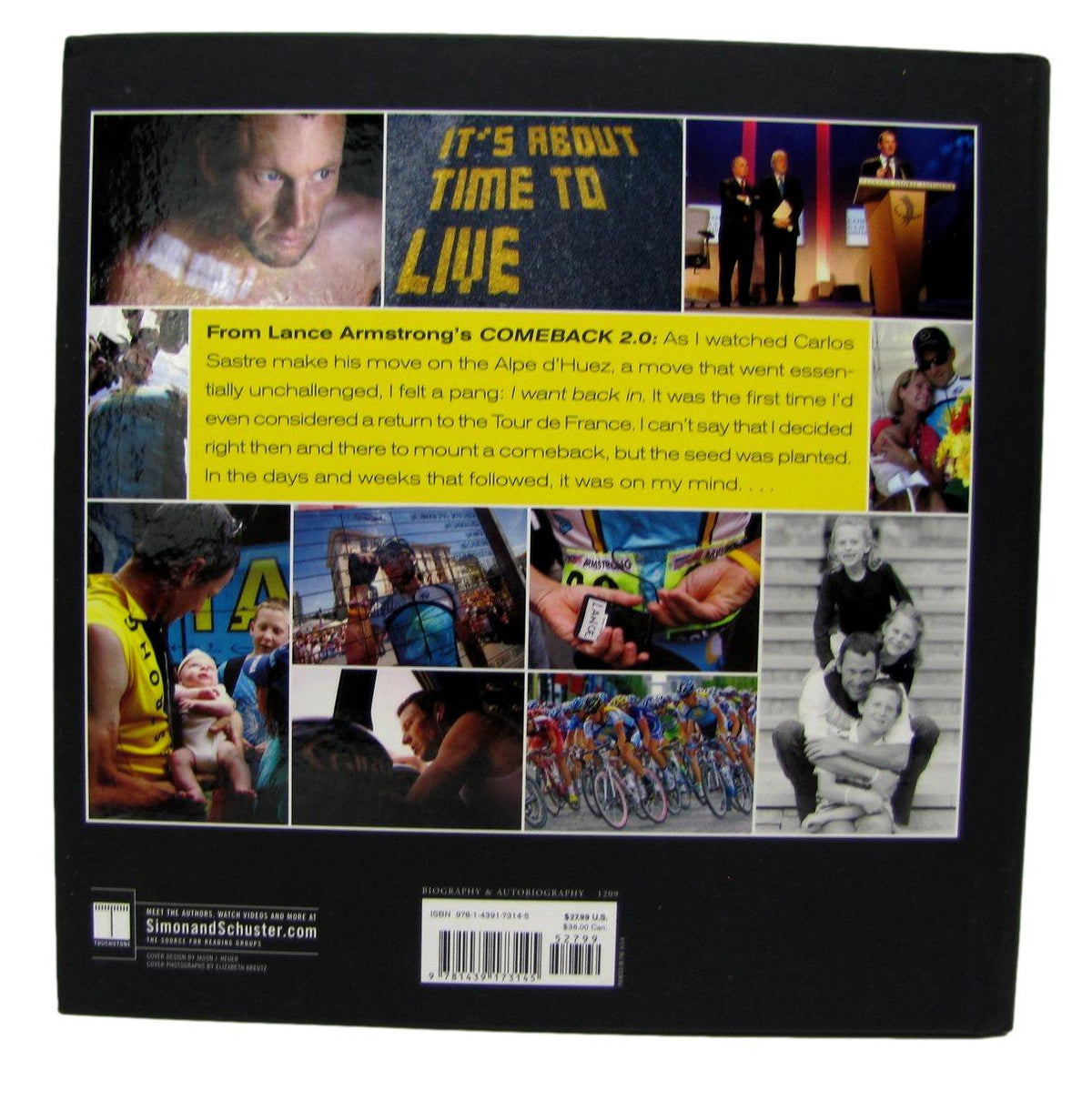 Lance Armstrong Signed/Autographed Comeback 2 Book JSA BA213470