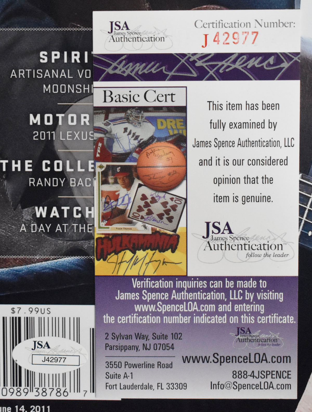 Hugh Laurie Signed/Autographed 11x14 Magazine House JSA 213921