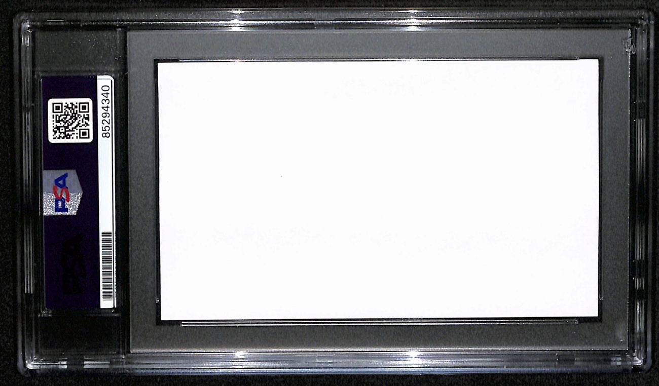 Henry Jordan HOF Signed/Auto Cut on 3x5 Card Green Bay Packers PSA/DNA 190607