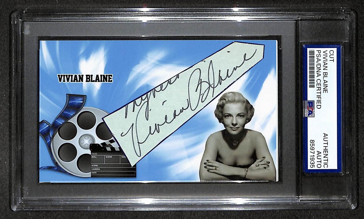 Vivian Blaine Signed/Autographed Cut Custom Card Guys and Dolls PSA/DNA 214021