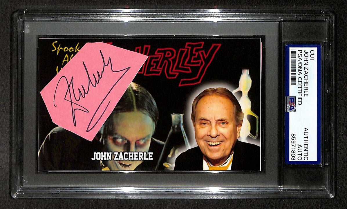 John Zacherle Signed/Autographed Cut Custom Card Television Host PSA/DNA 214057