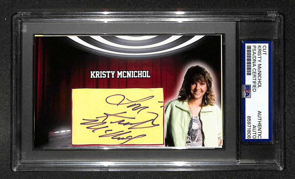 Kristy McNichol Signed/Autographed Cut Custom Card Family PSA/DNA 214060