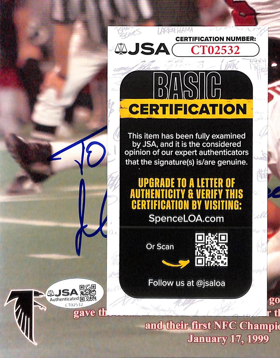 Morten Andersen HOF Signed/Autographed 8x10 Photo Falcons JSA 214223