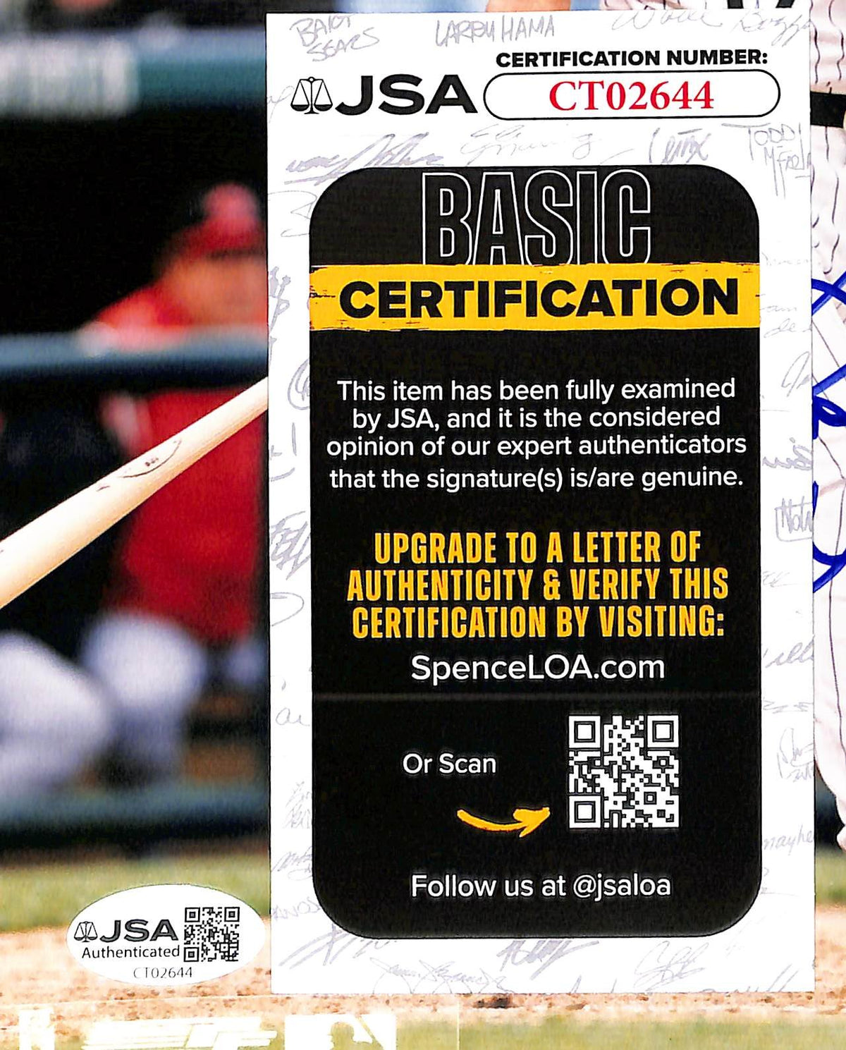 Todd Helton HOF Signed/Autographed 8x10 Photo Rockies JSA 213865