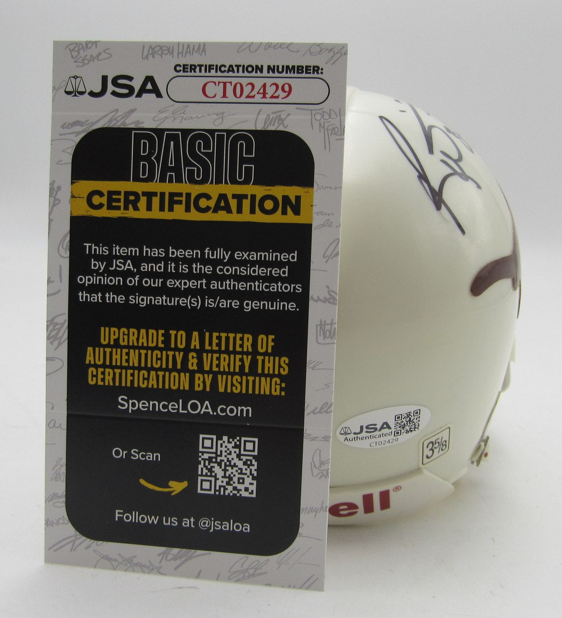Ricky Williams Signed/Autographed Univ of Texas Mini Football Helmet JSA 213494