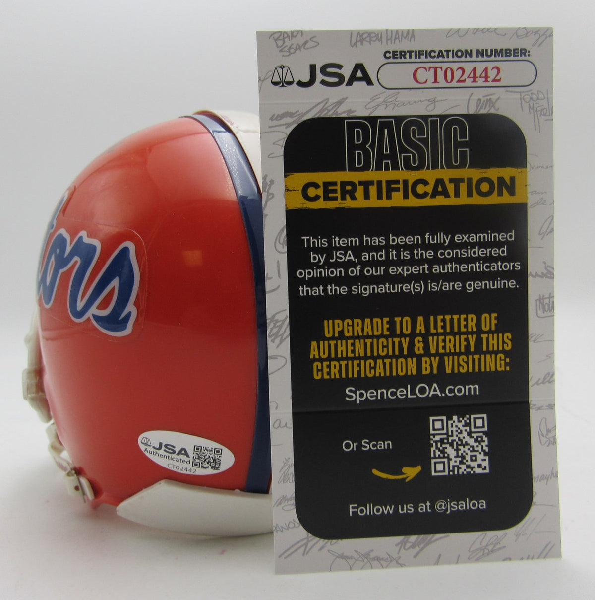 Danny Wuerffel Signed/Autographed Florida Gators Mini Football Helmet JSA 213511
