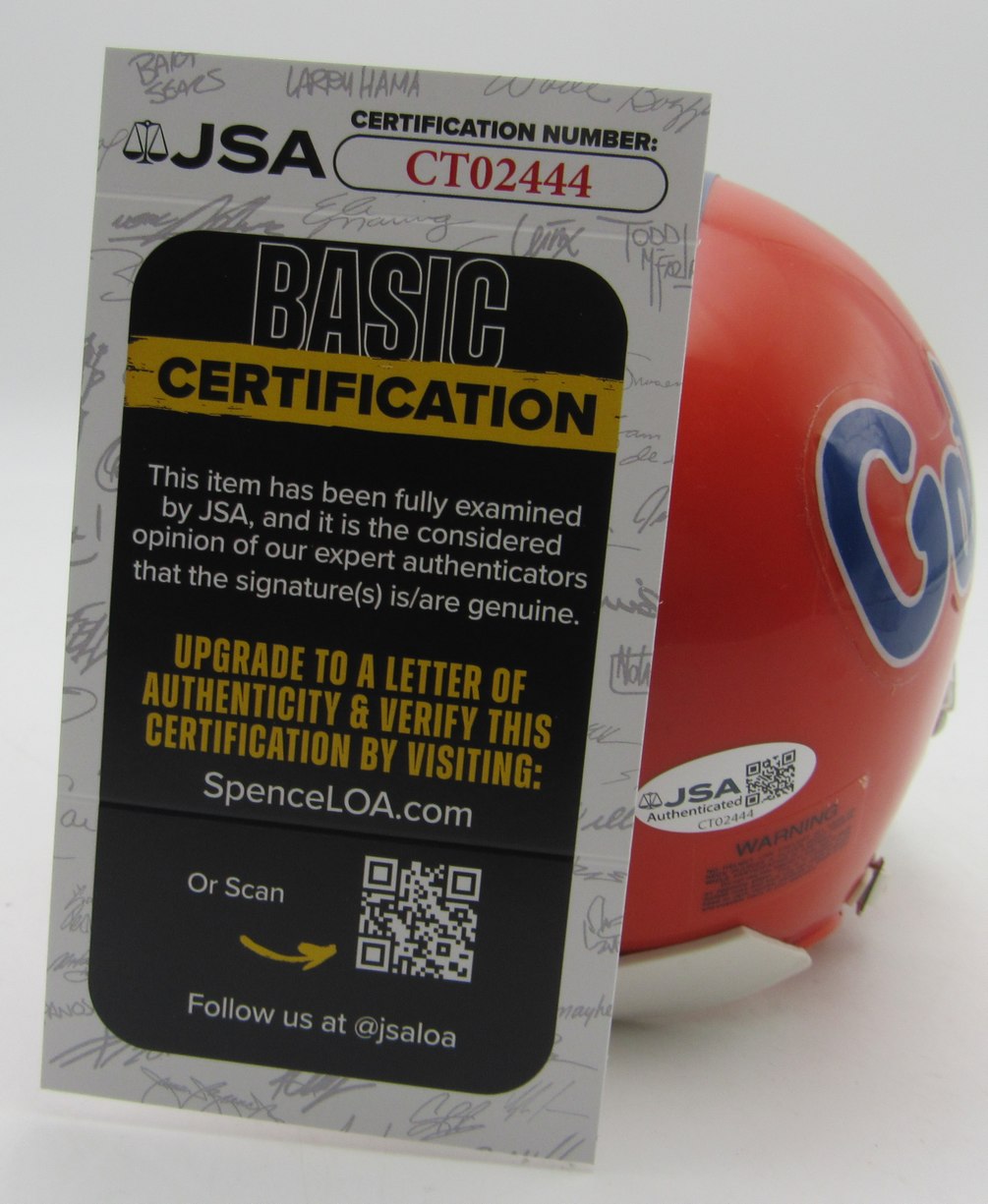 Danny Wuerffel Signed/Autographed Florida Gators Mini Football Helmet JSA 213524