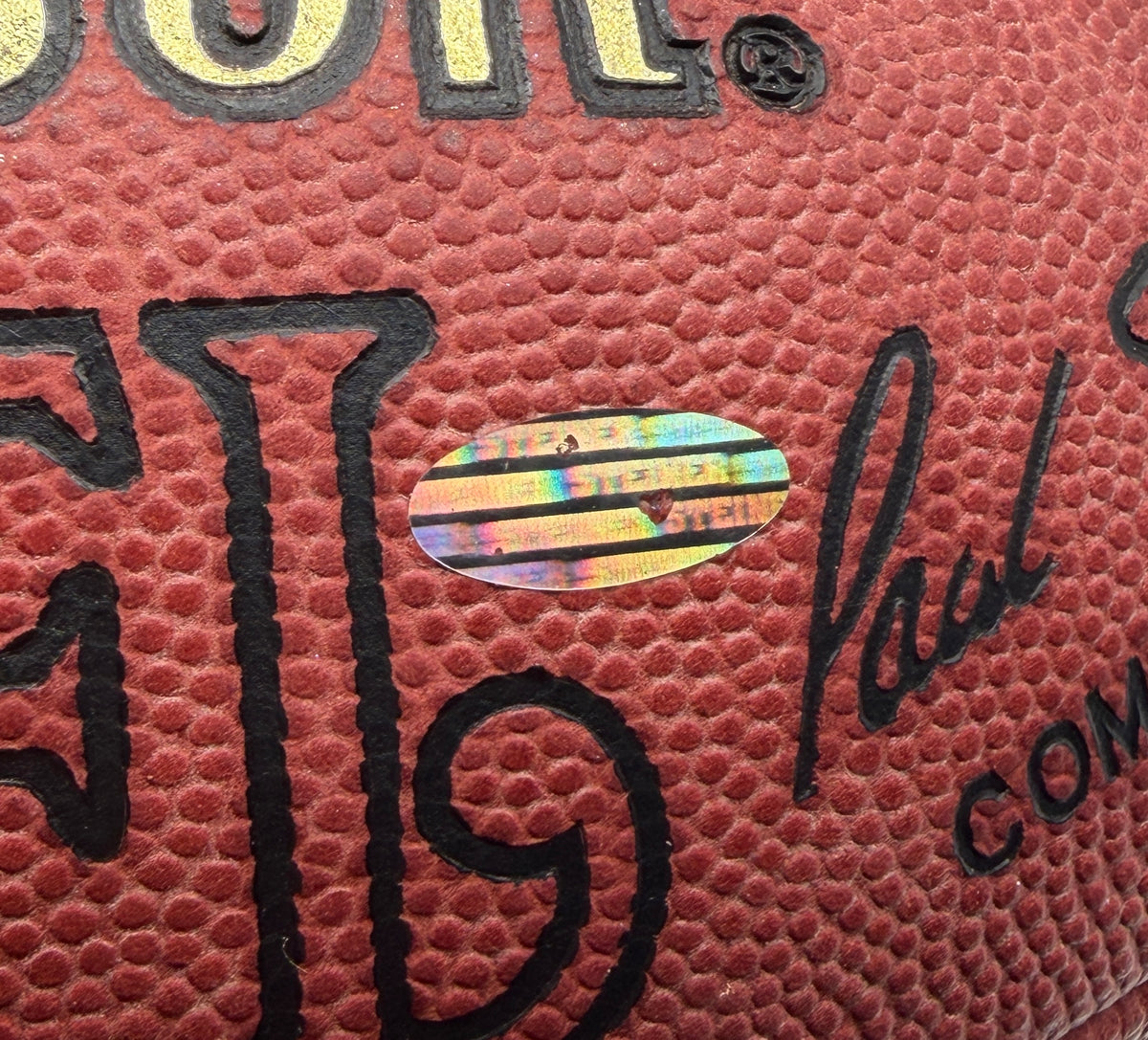 Walter Payton HOF Signed Official Wilson NFL Football Bears Steiner 214092