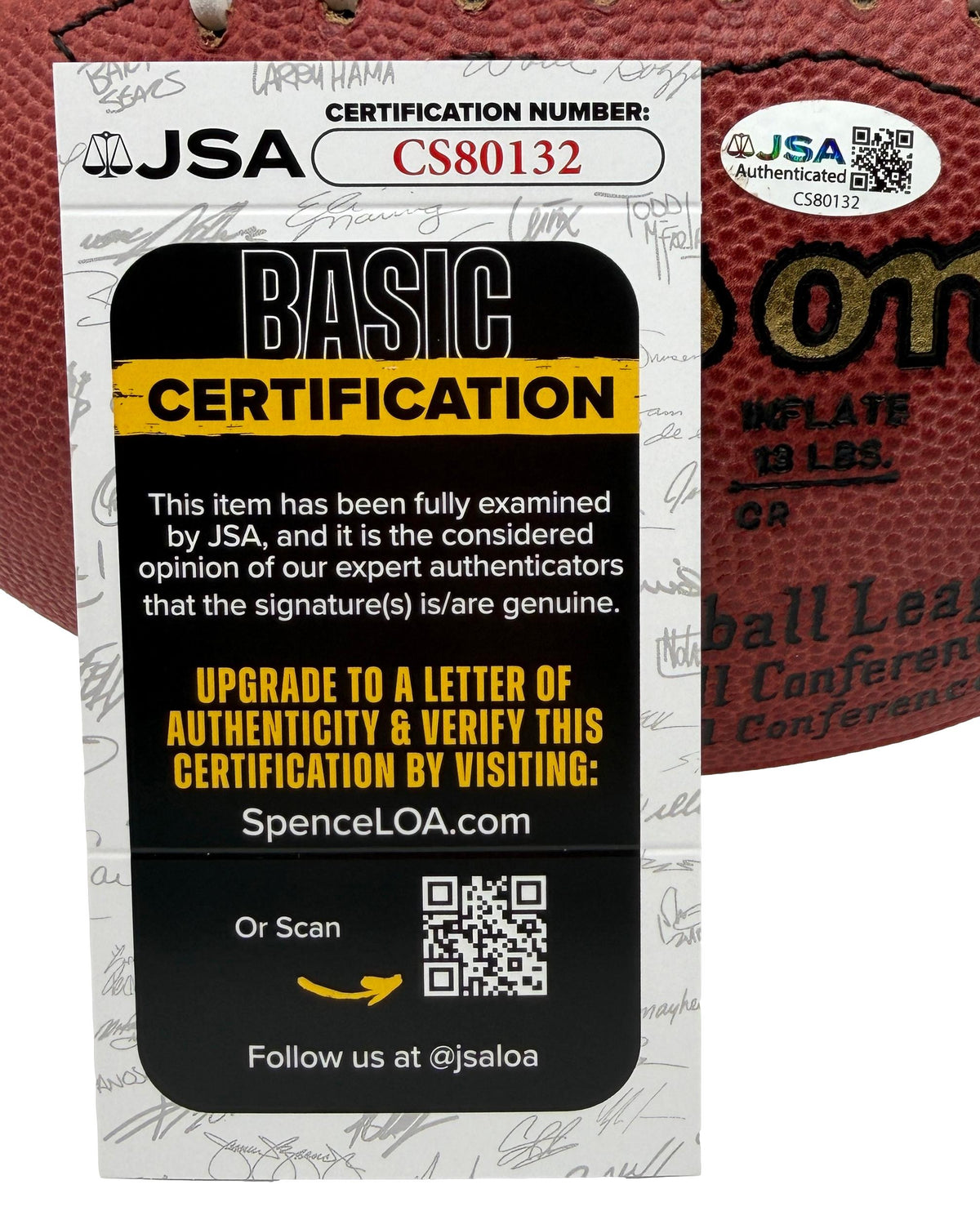 Roger Staubach HOF Signed Official Wilson NFL Football Cowboys JSA 214111