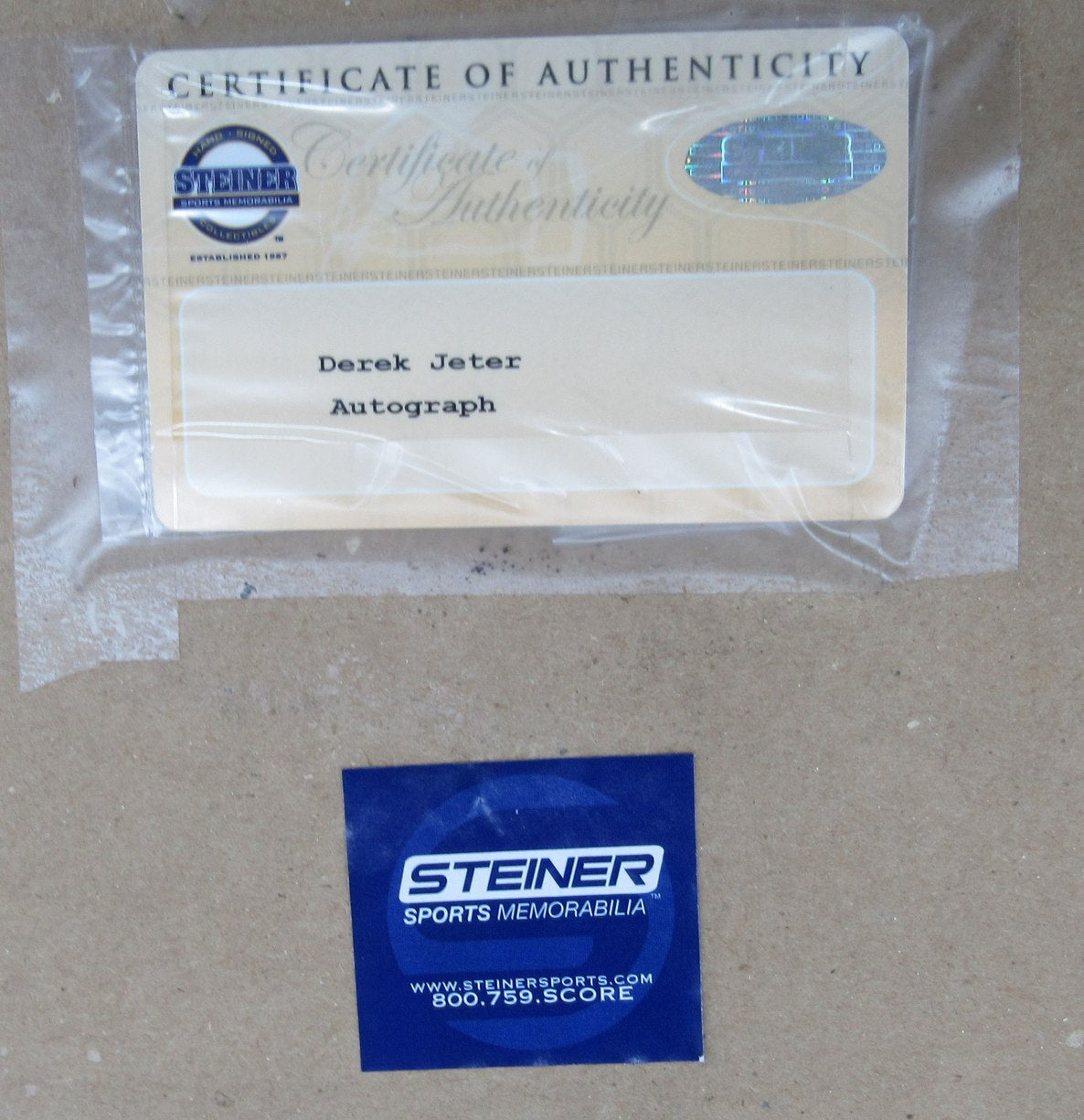 Derek Jeter Yankees 9/11/2009 Signed Ticket Collage Framed MLB/Steiner XHC219