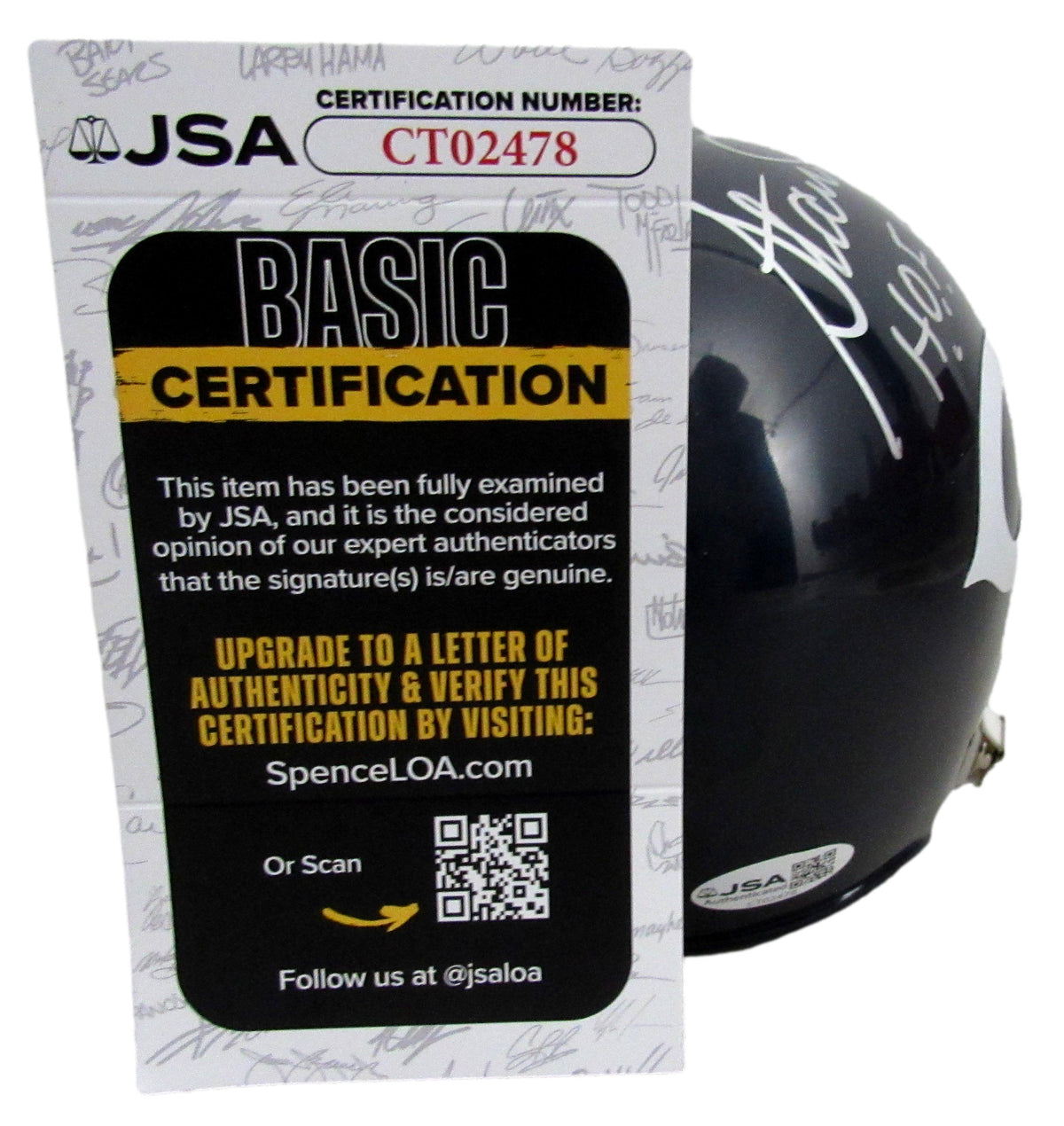 Stan Jones HOF Signed/Inscribed Chicago Bears Mini Football Helmet JSA 213129