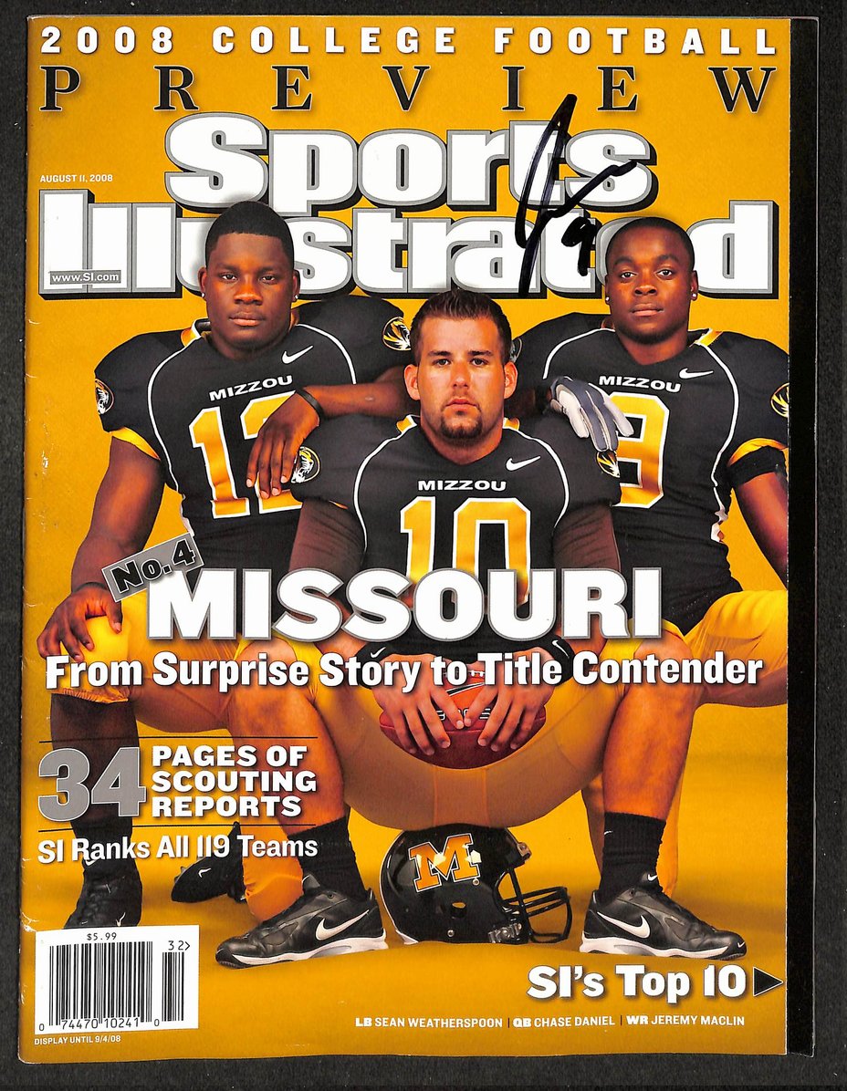 Jeremy Maclin Signed/Autographed 2008 Sports Illustrated Missouri JSA 214518