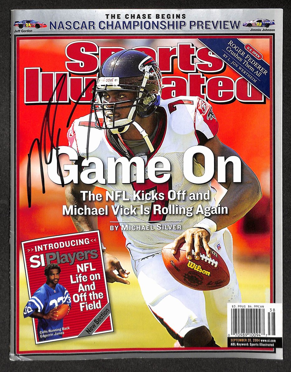 Michael Vick Signed/Autographed 2004 Sports Illustrated Falcons JSA 214520