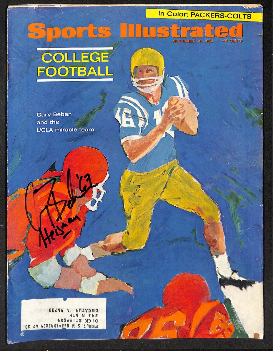 Gary Beban Signed/Autographed 1966 Sports Illustrated UCLA JSA 214528