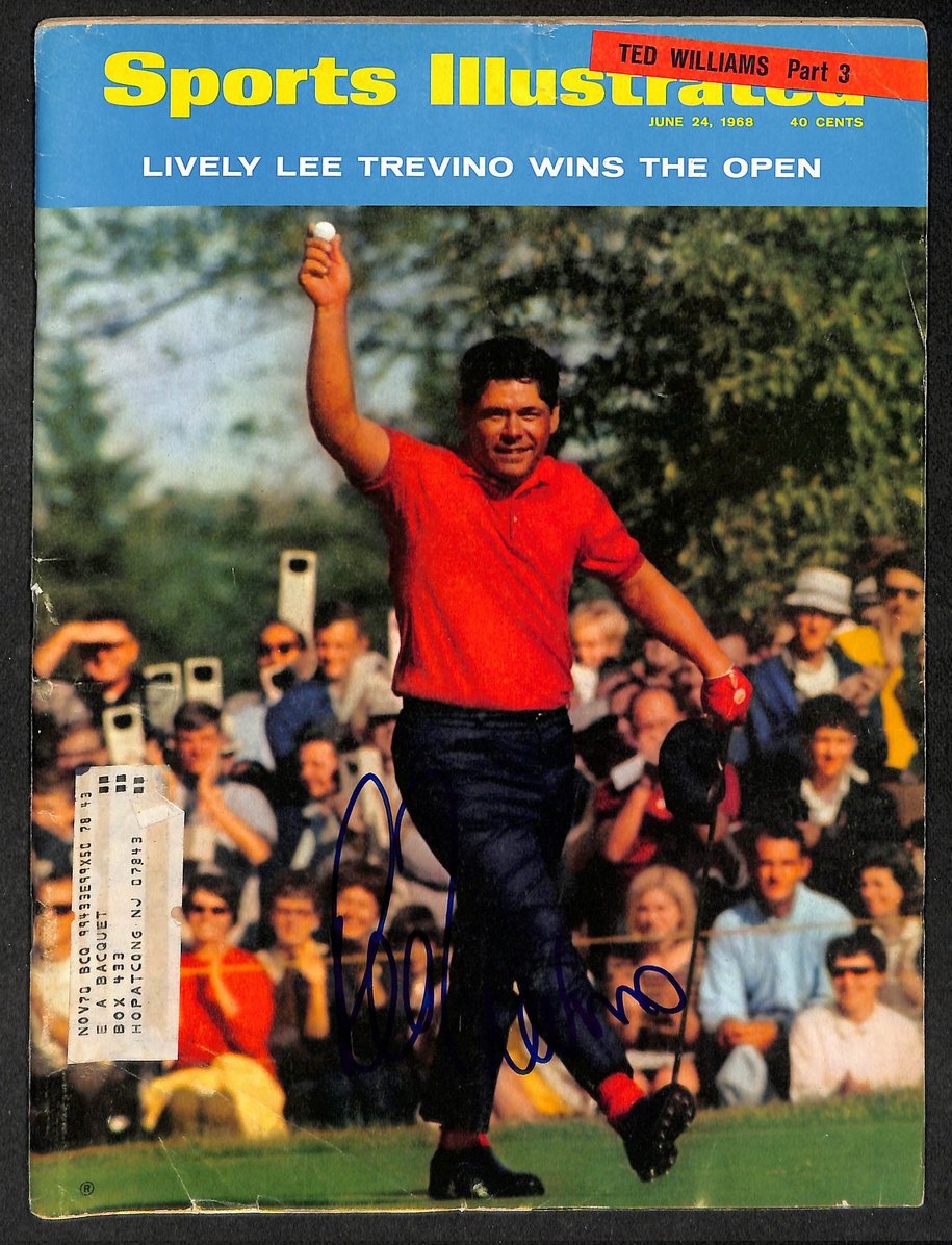 Lee Trevino Signed/Autographed 1968 Sports Illustrated PGA Golf JSA 214529