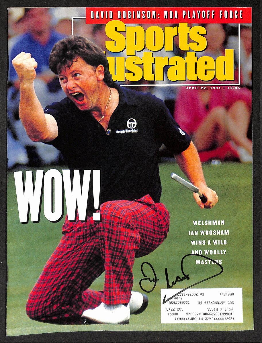 Ian Woosnam Signed/Autographed 1991 Sports Illustrated PGA Golf JSA 214530