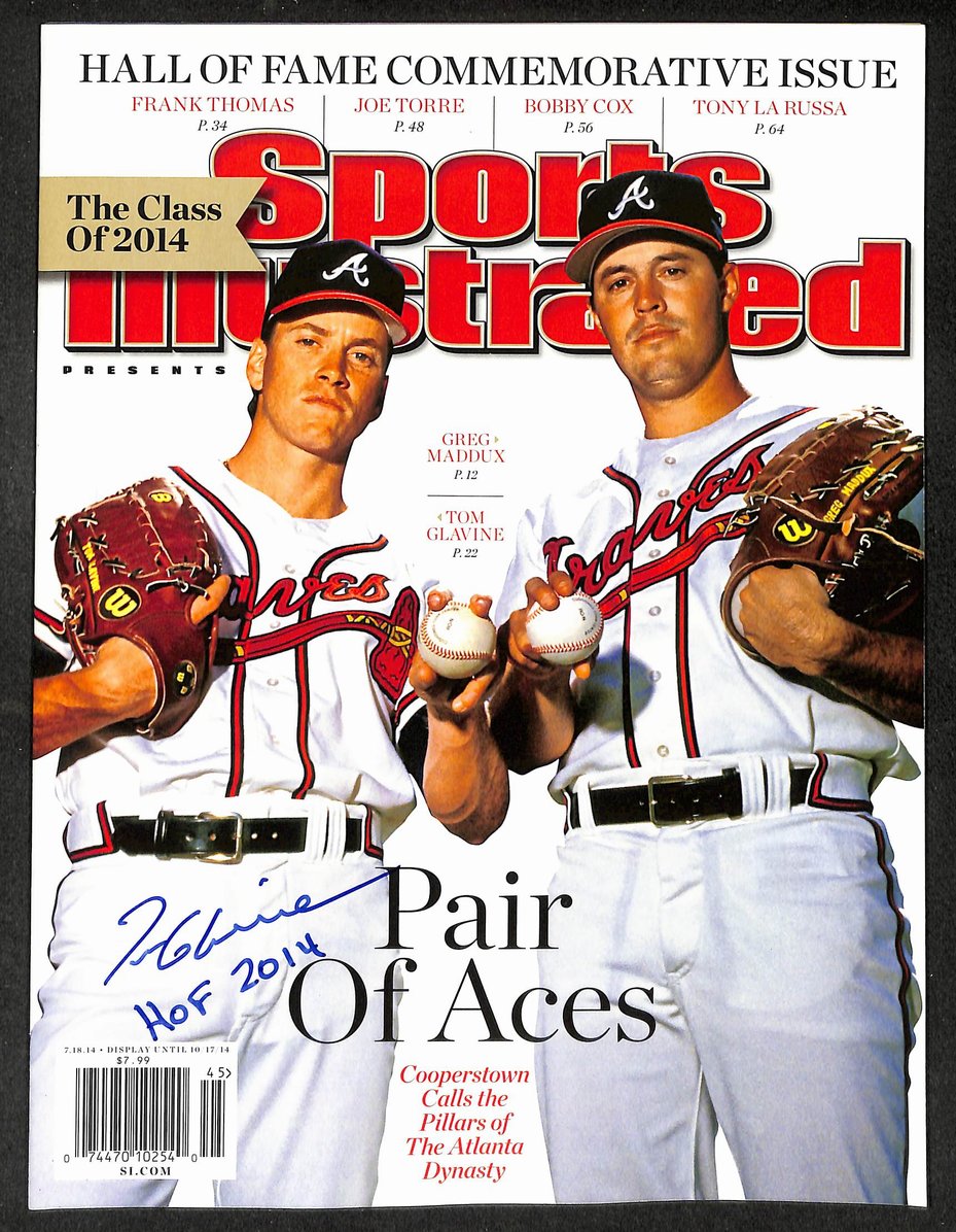 Tom Glavine HOF Signed/Autographed 2014 Sports Illustrated Braves JSA 214555