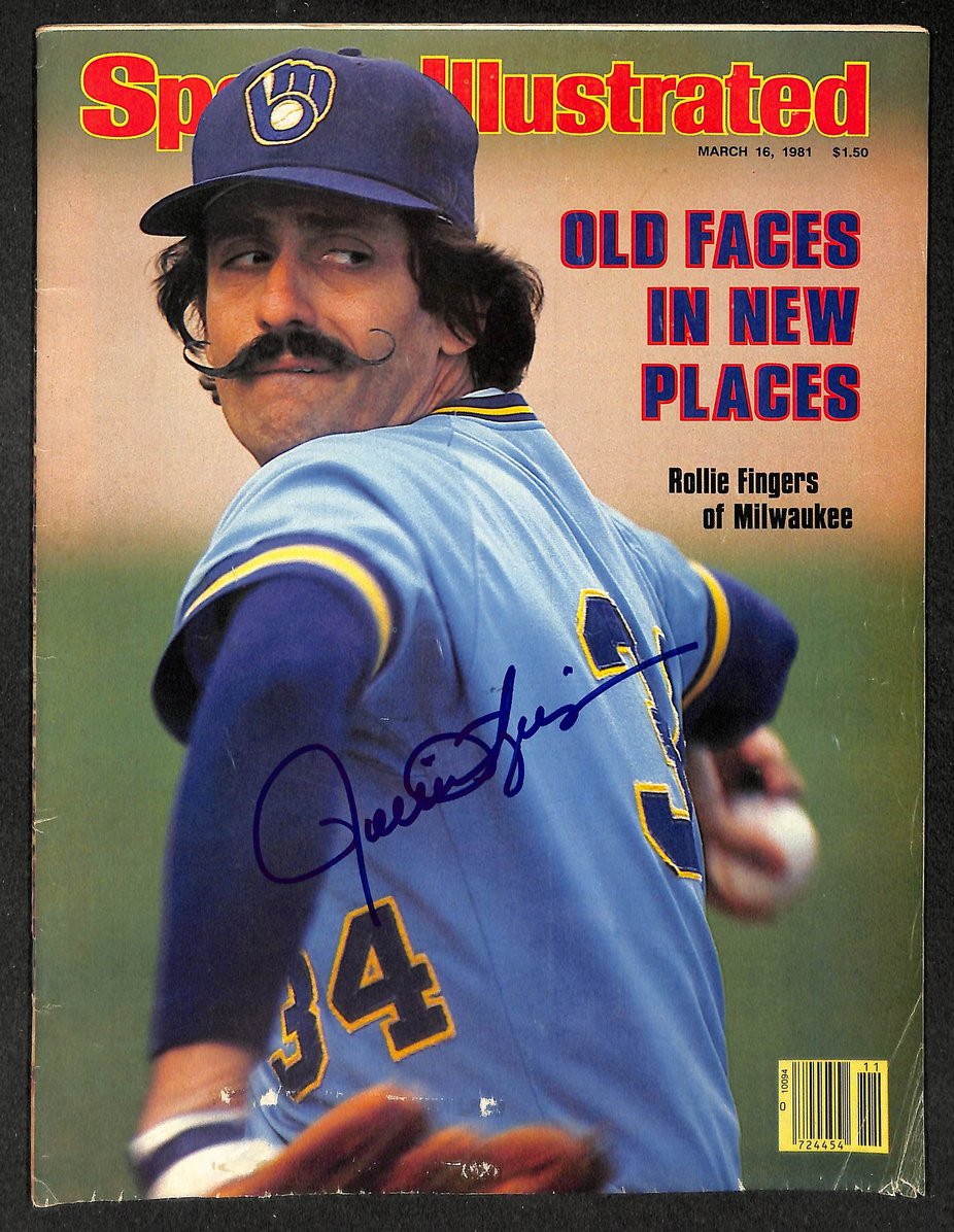 Rollie Fingers HOF Signed/Autographed 1981 Sports Illustrated Brewers JSA 214557