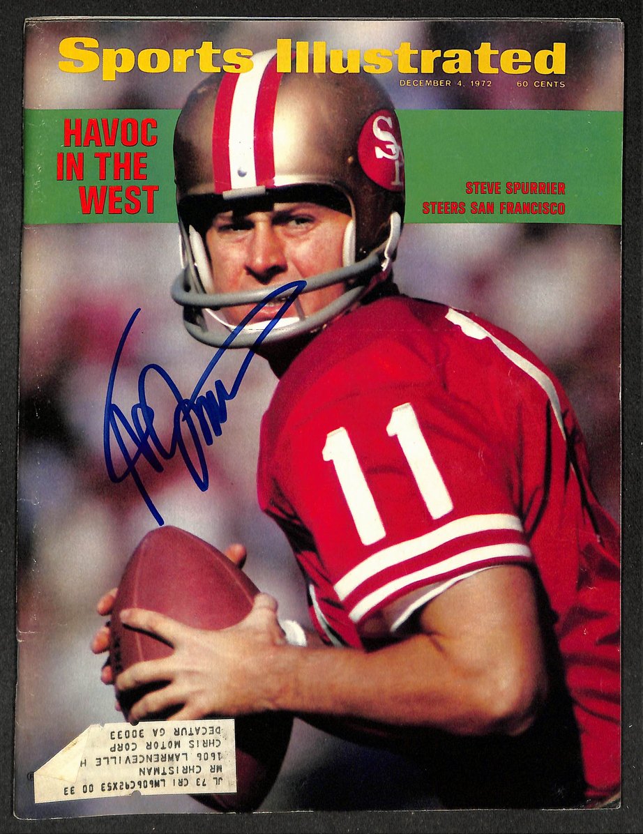 Steve Spurrier Signed/Autographed 1972 Sports Illustrated 49ers JSA 214579