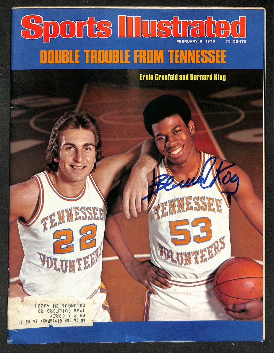 Bernard King Signed/Autographed 1976 Sports Illustrated Tennessee JSA 214586
