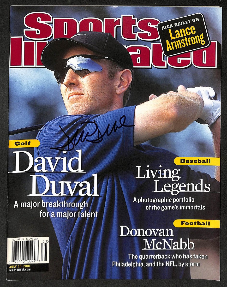 David Duval Signed/Autographed 2001 Sports Illustrated PGA Golf JSA 214588
