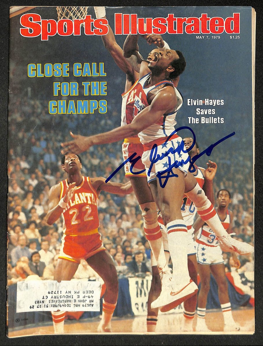 Elvin Hayes HOF Signed/Autographed 1979 Sports Illustrated Bullets JSA 214591