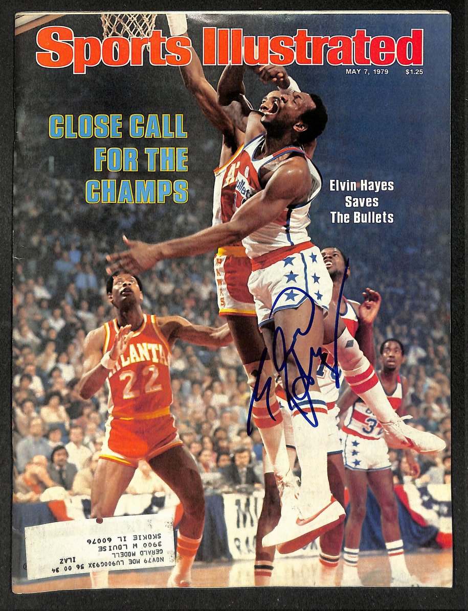 Elvin Hayes HOF Signed/Autographed 1979 Sports Illustrated Bullets JSA 214592