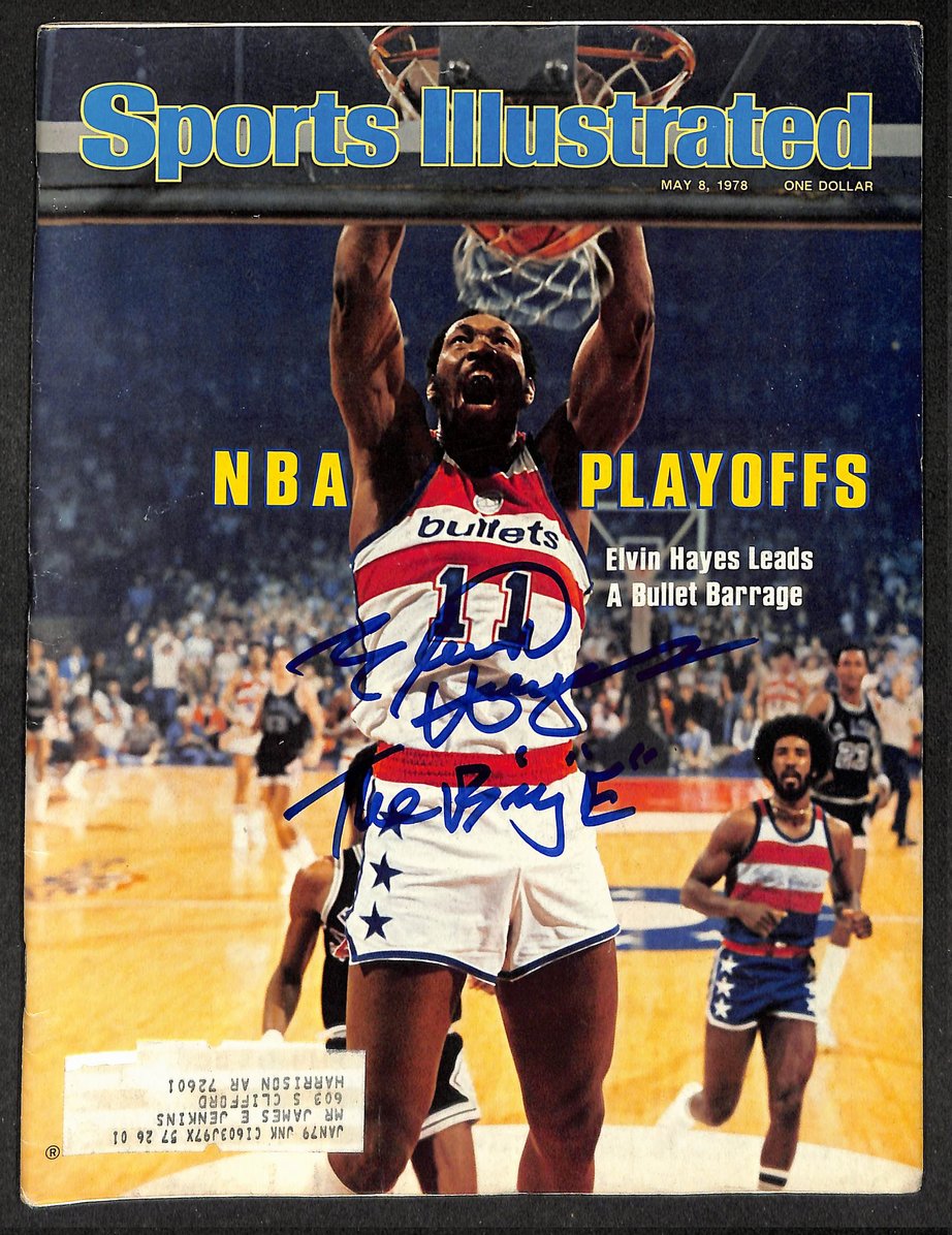 Elvin Hayes HOF Signed/Autographed 1978 Sports Illustrated Bullets JSA 214593