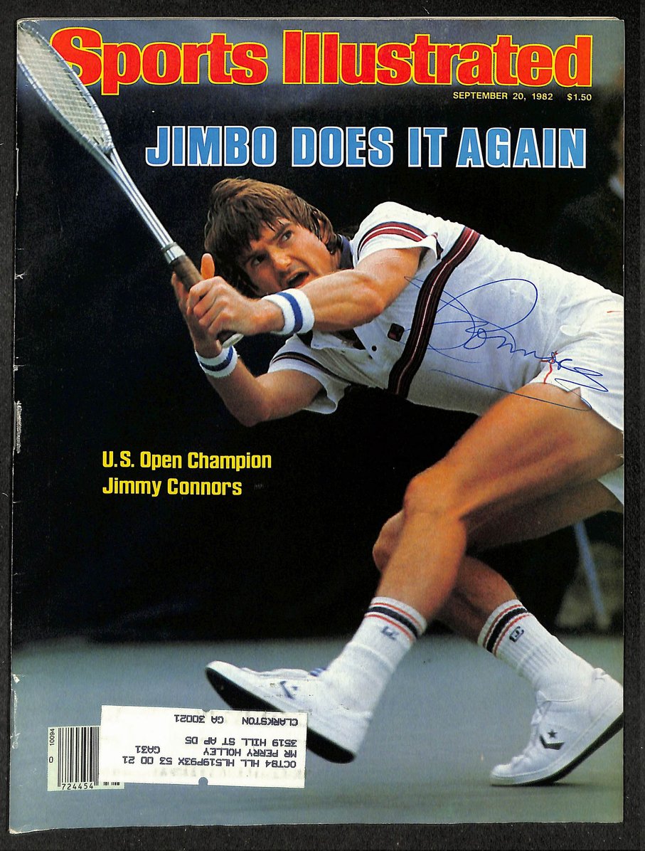Jimmy Connors Signed/Autographed 1982 Sports Illustrated Tennis JSA 214599