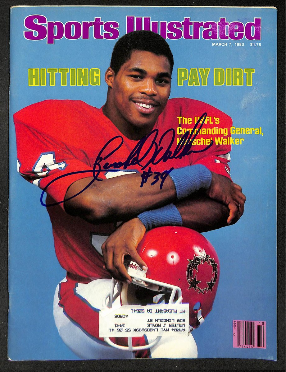 Herschel Walker Signed/Autographed 1983 Sports Illustrated Georgia JSA 214605