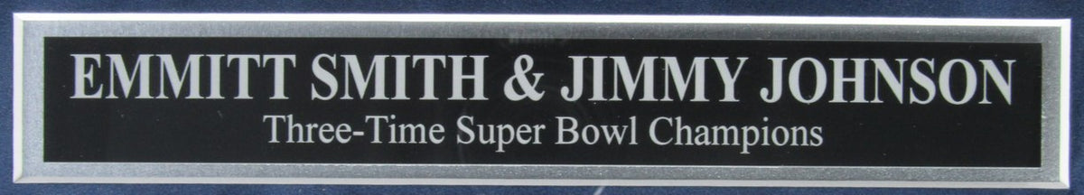 Emmitt Smith / Jimmy Johnson Cowboys Autographed 16x20 Photo Framed Beckett 212783