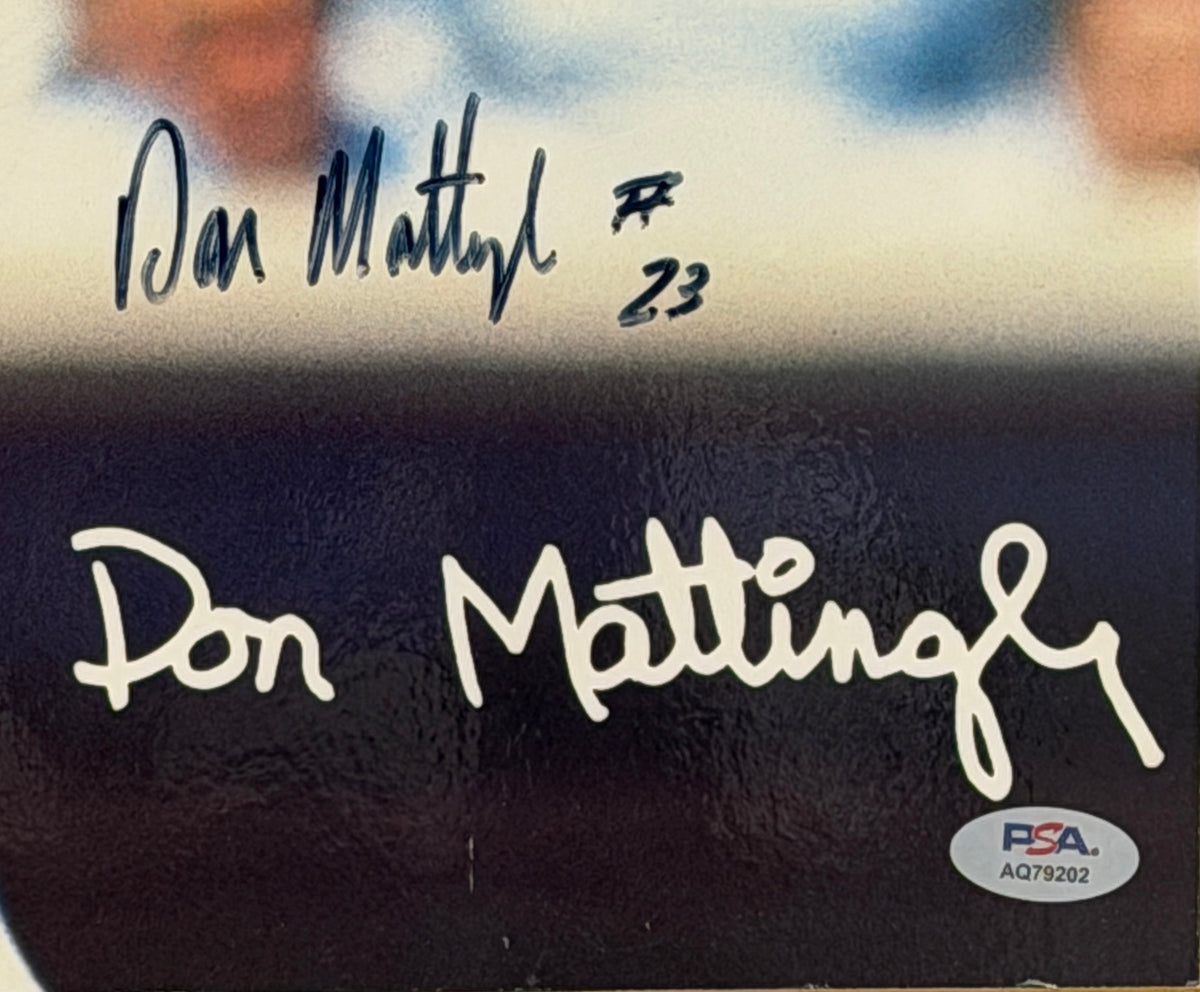 Don Mattingly Signed 16x24 Sports Illustrated Mounted Poster Yankees PSA 214861