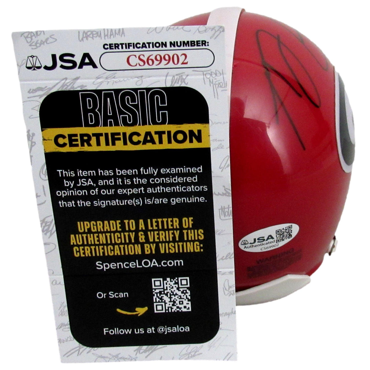 A.J. Green Signed/Autographed Univ of Georgia Mini Football Helmet JSA 213263