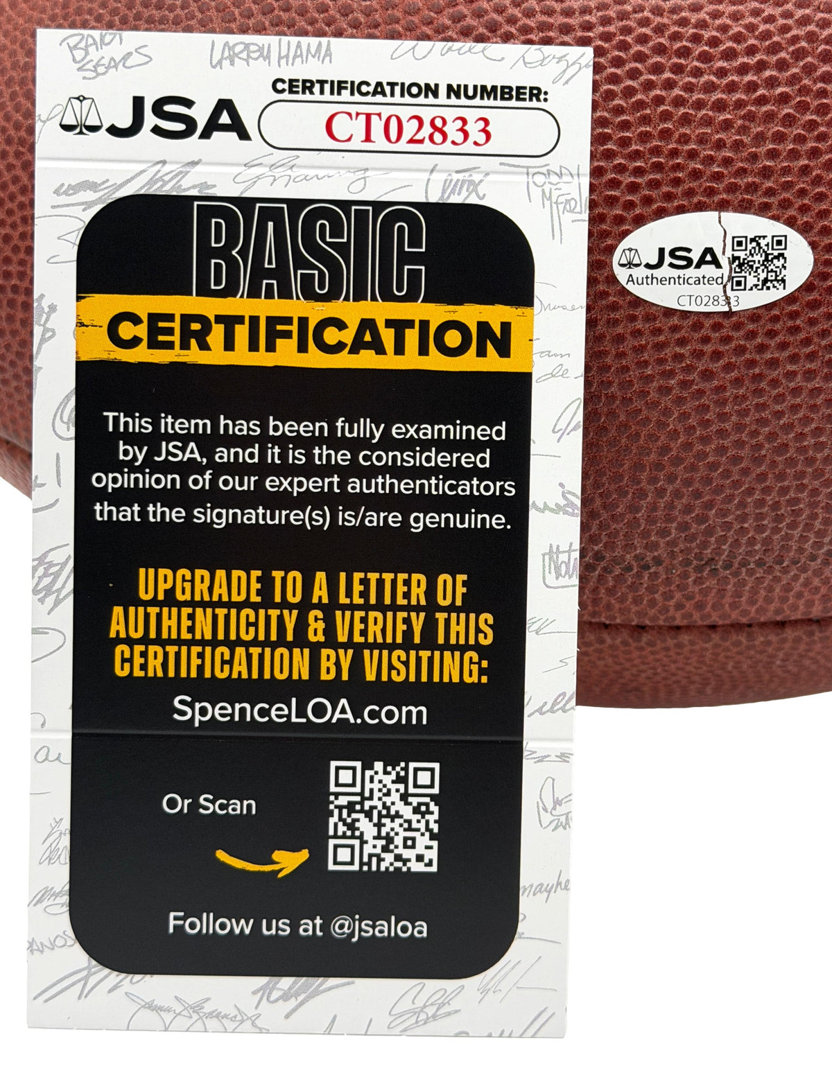 Ricky Williams Dolphins Signed/Auto Official Wilson NFL Football JSA 214764